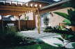 interlock pergola sienna steps to patio door